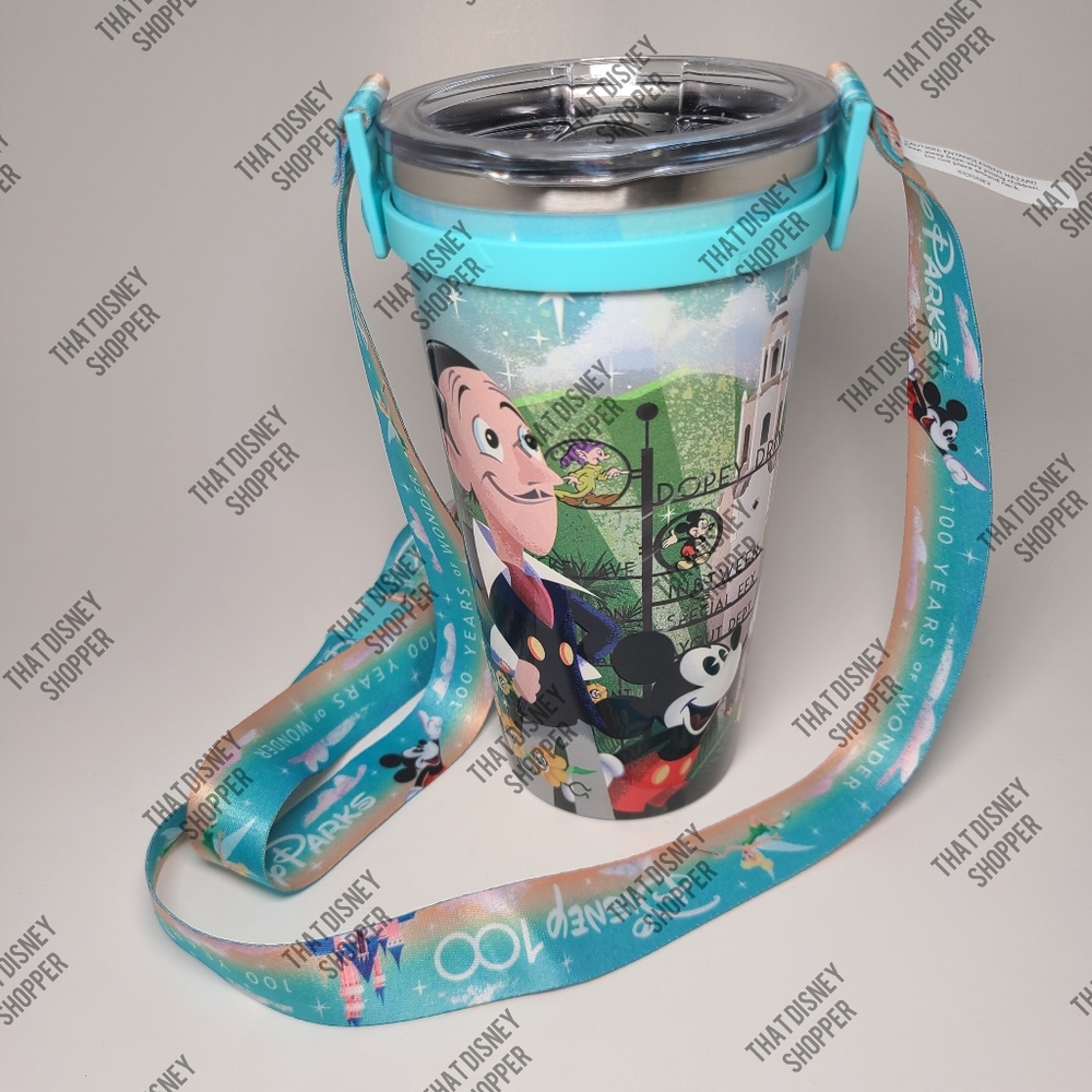 *NEW* Disney 100 Mickey Mouse and Walt Disney 20 oz Stainless Steel Tumbler 2023